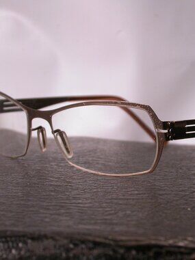 IC! Berlin Alpenrose Silver Modern Light Weight Eyeglasses Made in Germany